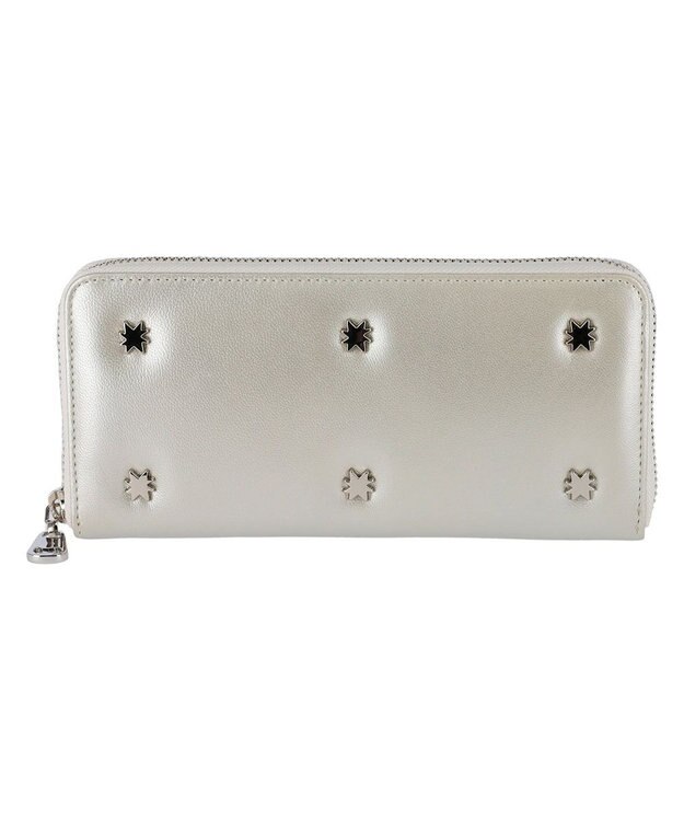 tsumori chisato CARRY スター ラウンドファスナー長財布 シルバー
