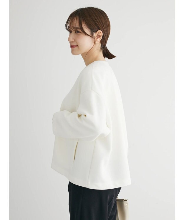 Green Parks ノーカラーポンチジャケット Off White