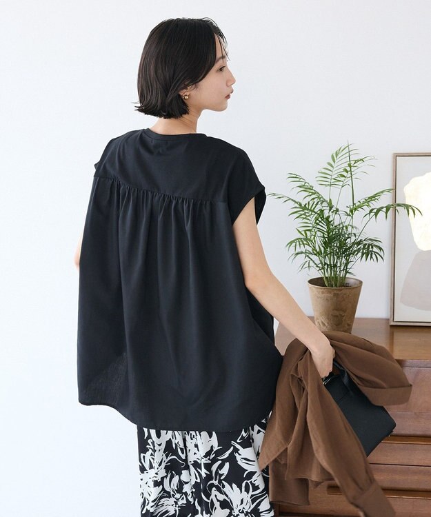 CRAFT STANDARD BOUTIQUE バックフレアバルーンカットソー Black