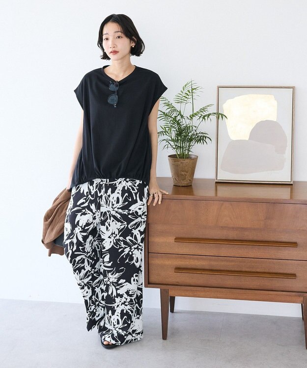 CRAFT STANDARD BOUTIQUE バックフレアバルーンカットソー Black