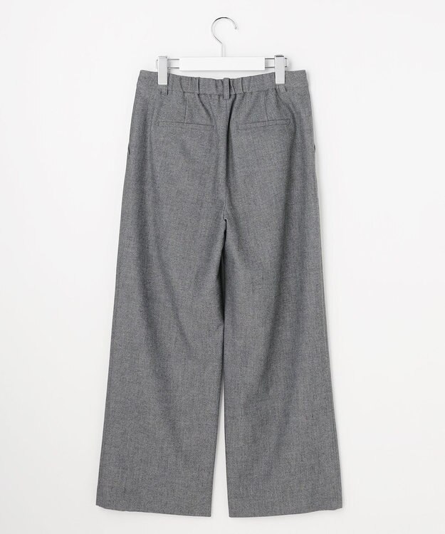 J.PRESS LADIES L チェルビック セミワイド パンツ グレー系
