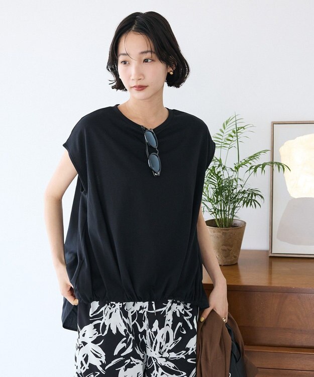 CRAFT STANDARD BOUTIQUE バックフレアバルーンカットソー Black