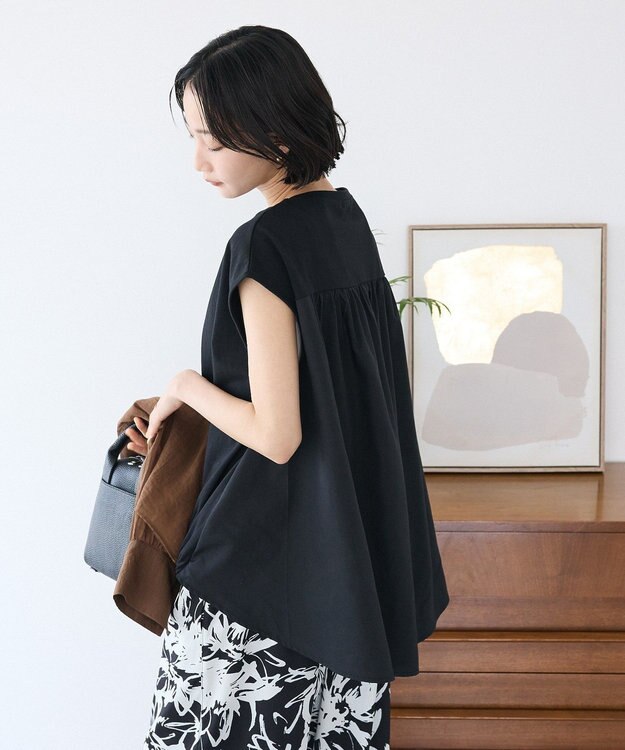 CRAFT STANDARD BOUTIQUE バックフレアバルーンカットソー Black