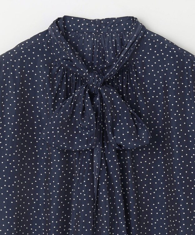 ANY 【洗濯機可】２ＷＡＹボウタイブラウス ドット