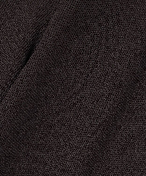 23区 L 【Lサイズ限定】レーヨンポリエステルストレッチ ニット パンツ ダークブラウン系