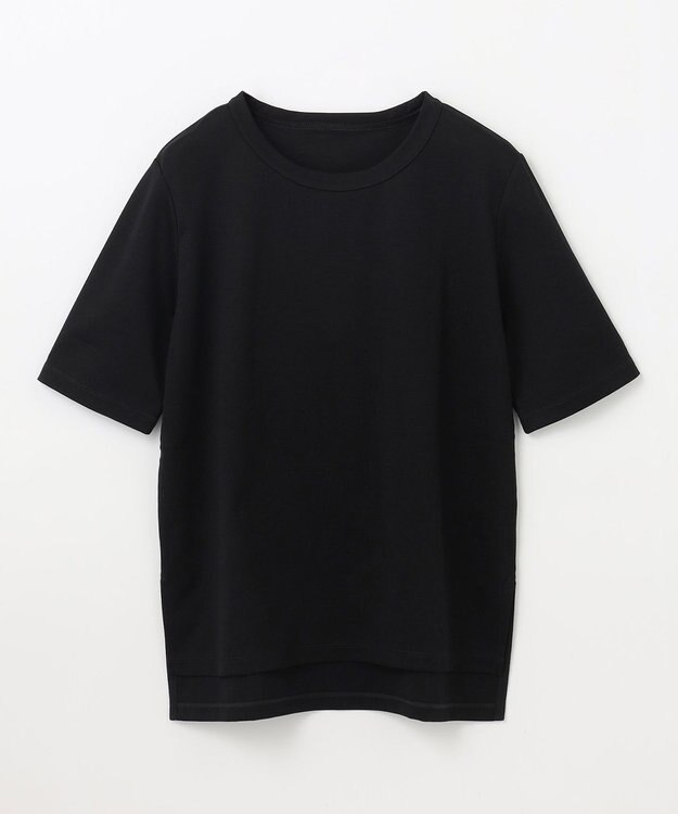 GRACE CONTINENTAL ロゴミラノリブトップ ブラック