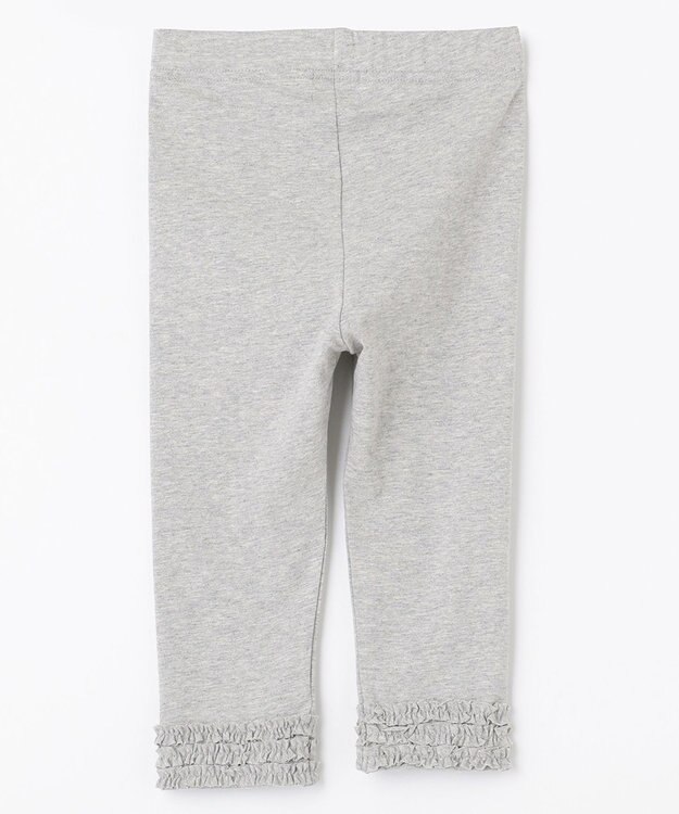 組曲 KIDS 【110-140cm】ストレッチ天竺レギンス（７分丈） グレー系