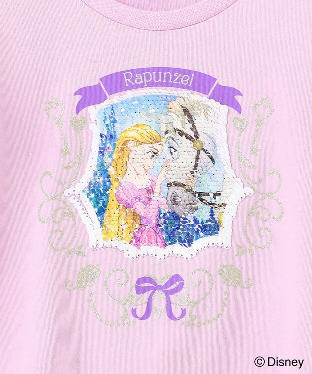 ANY KIDS 【ディズニープリンセス/フローズン】ミラクルスパンコールTシャツ ラベンダー（ラプンツェル）