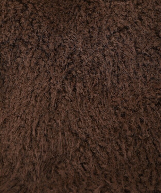 earth music&ecology フェイクファーショートジレ Brown