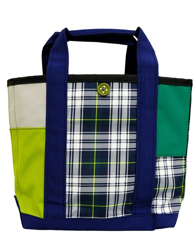 +RING 傘生地を使用した撥水トートバッグ M GRN SR411 緑