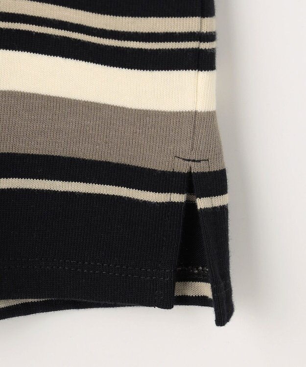 ANY 【POLO BCS別注】マルチカラー短丈ポロシャツ ブラックボーダー