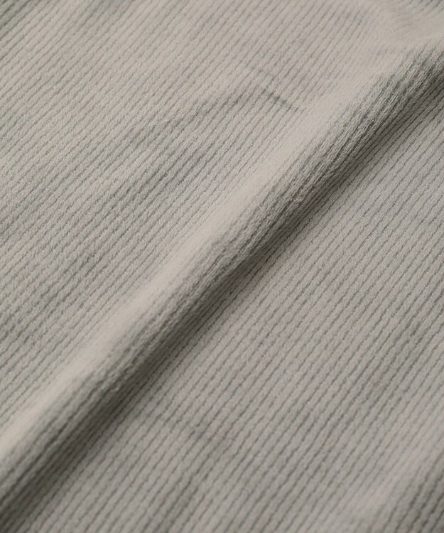 Green Parks ぽかぽか裏起毛ベロアイージーパンツ Charcoal Gray