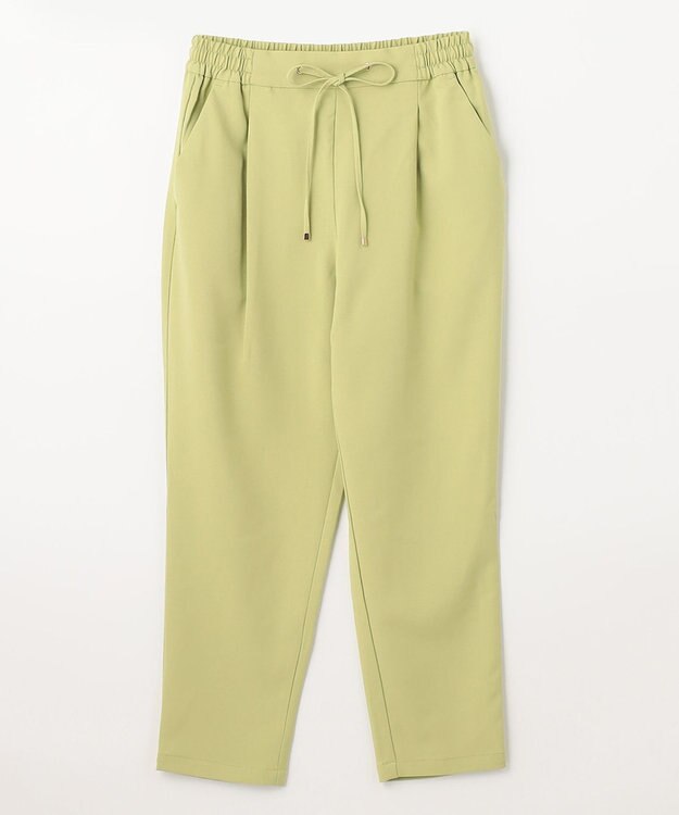 ANY 【UVケア/接触冷感/ウエストゴム】イージケア美脚パンツ テーパード ライム