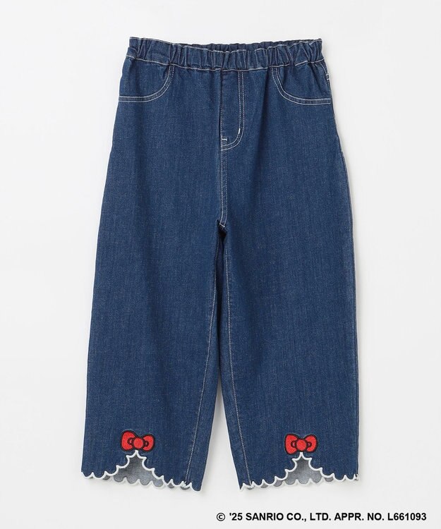 ANY KIDS 【ハローキティ×ANY KIDS】デニムワイドパンツ インディゴ