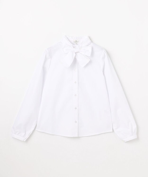 組曲 KIDS 【150-170㎝】 レースリボンタイブラウス オフホワイト