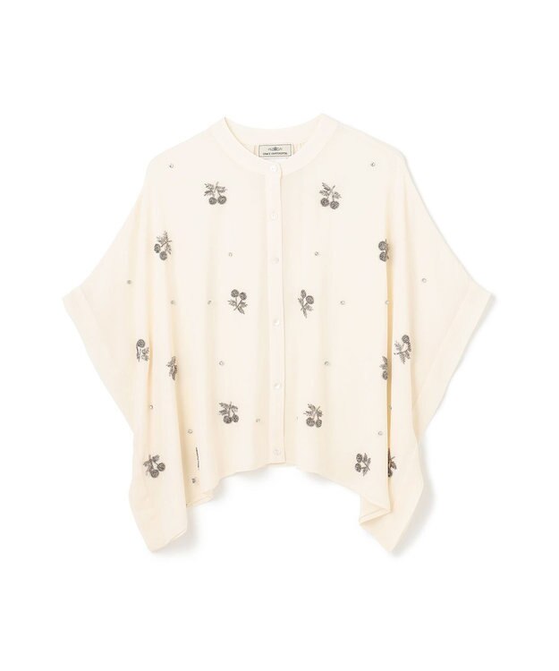 GRACE CONTINENTAL チェリーポンチョブラウス ホワイト