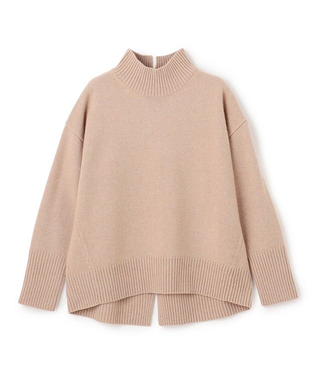 UNFILO カシミヤブレンド ハイネックニット ベージュ