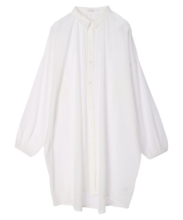 AMERICAN HOLIC シアーＢＩＧシルエットシャツチュニック Off White