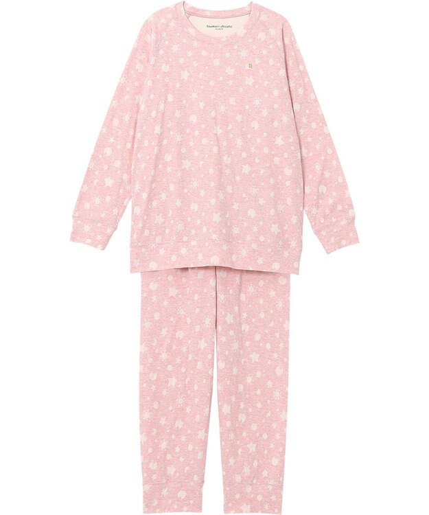 tsumori chisato SLEEP ツモリチサト パジャマ 長袖 長ズボン オーガニックコットンを使用 レディース UDX567 /ワコール ピンク