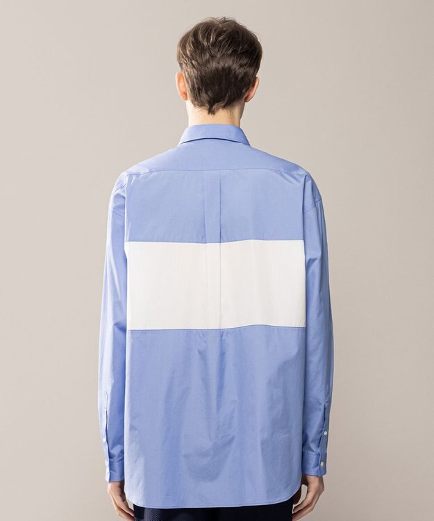 JOSEPH HOMME オックス　レギュラーカラー　シャツ スカイブルー系