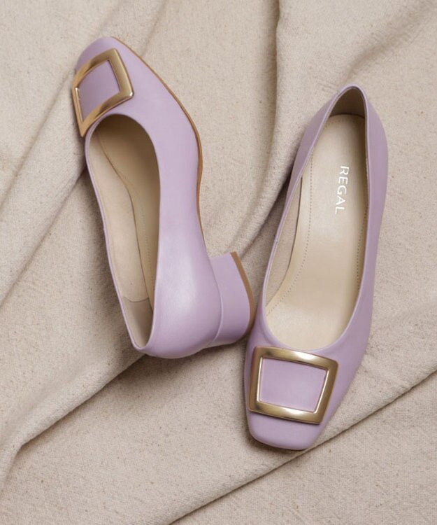 REGAL FOOT COMMUNITY 【リーガルレディース】F89Q バックル付きスクエアパンプス パンプス