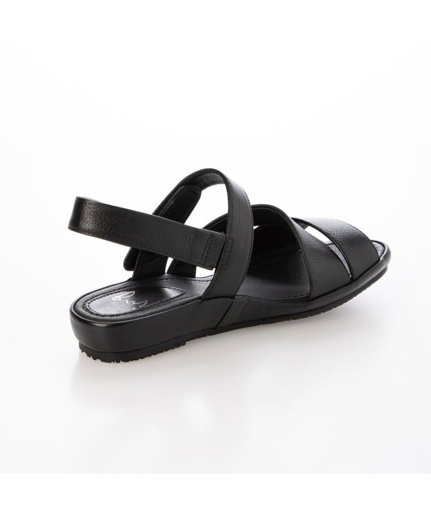 ing <ing>【WEB限定】ベルトデザインサンダル ブラック