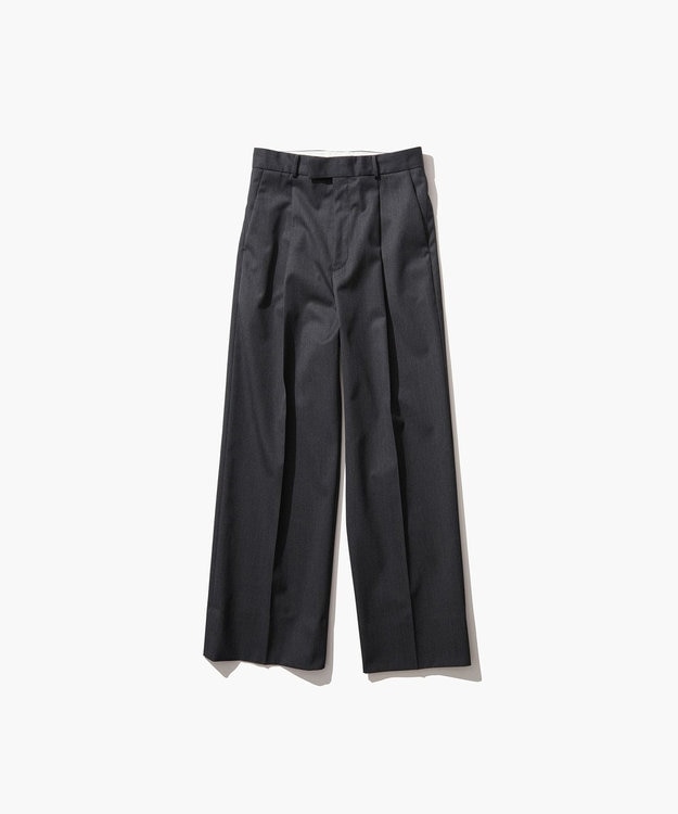 ATON COMPACT WOOL | ストレートパンツ CHARCOAL GRAY