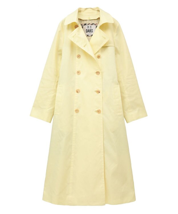 DAKS ロングトレンチコート(ライナーキルト付き) ライトイエロー
