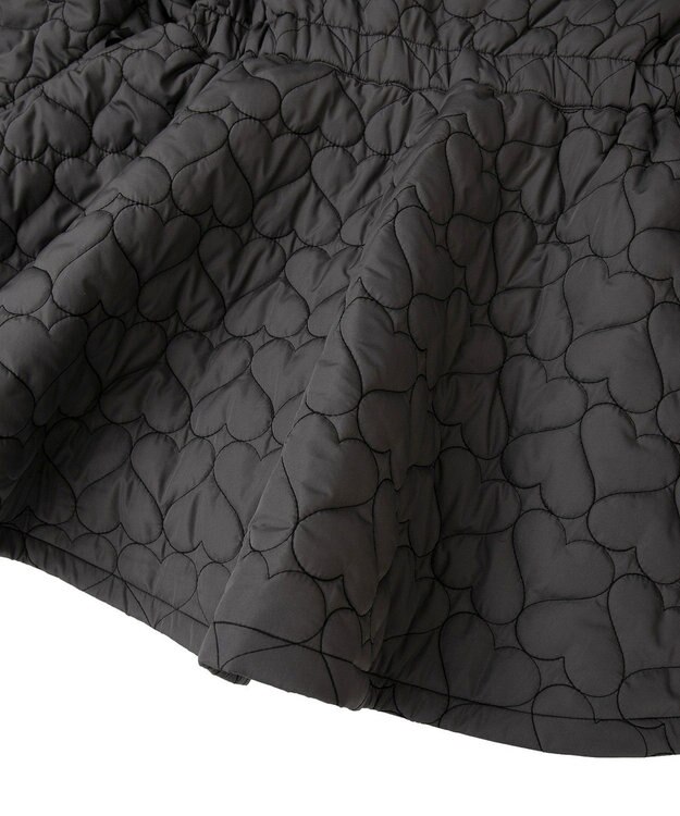 Green Parks ・ｓｗｉｎｇ　ｂｙ　ハートキルトフレアコート Charcoal Gray