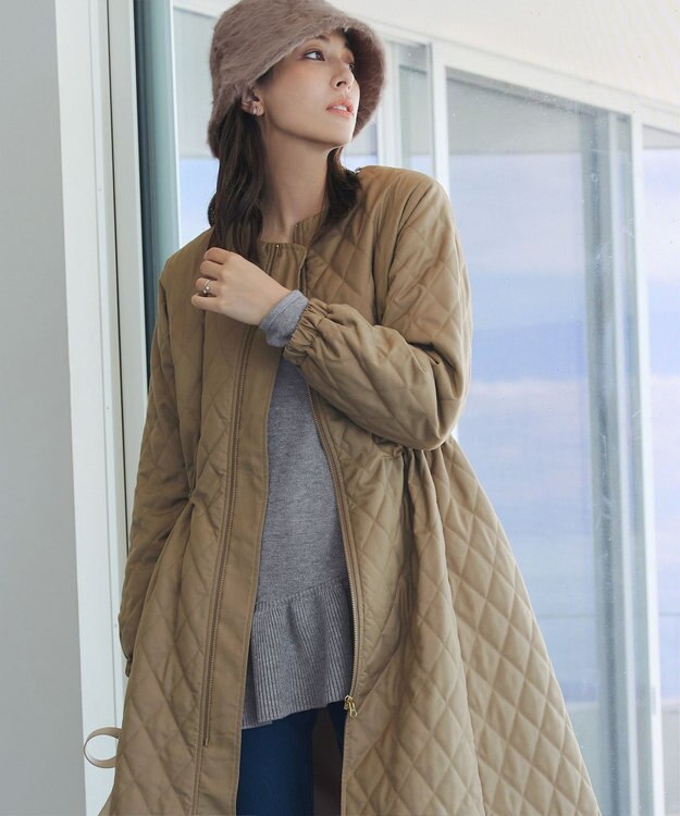 Tiaclasse 【洗える】ななめフリルニットプルオーバー チャコールグレー