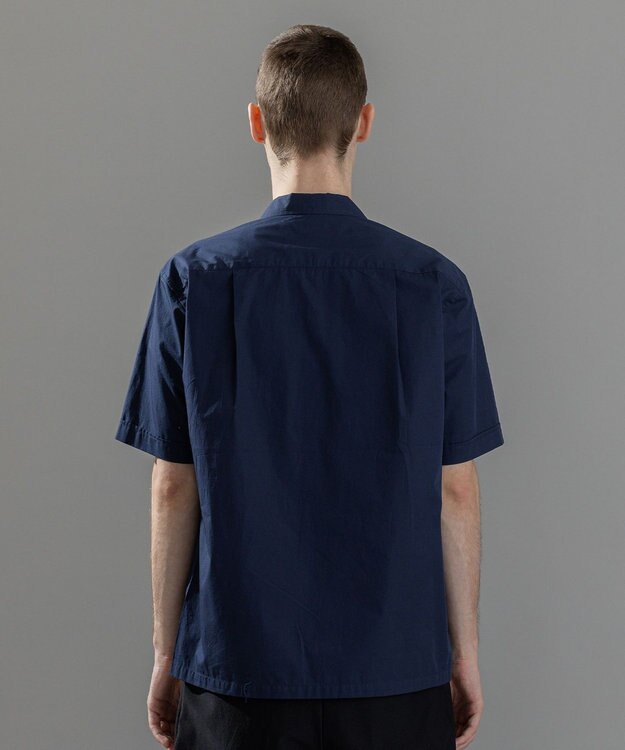 JOSEPH HOMME 新柄【洗える】メキシカンエンブロイダリー　オープンカラー半袖シャツ ネイビー系5