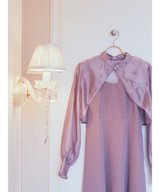 earth music&ecology ＳＥＴ２点ボレロ＋キャミワンピース Pink