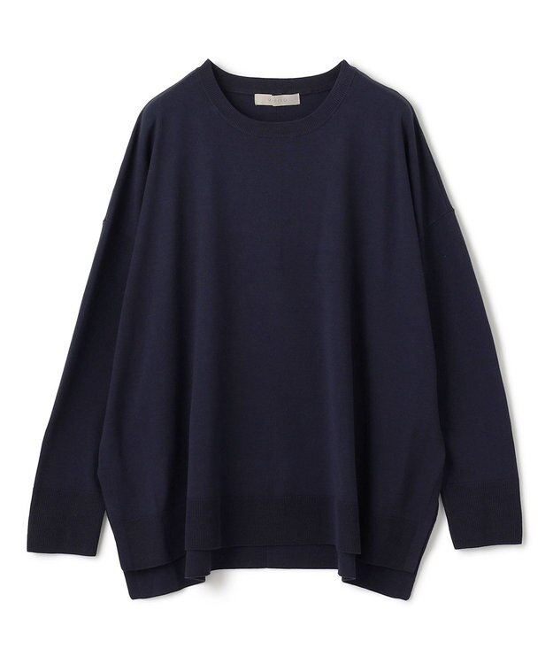 UNFILO マイビューティニット クルーネック ネイビー