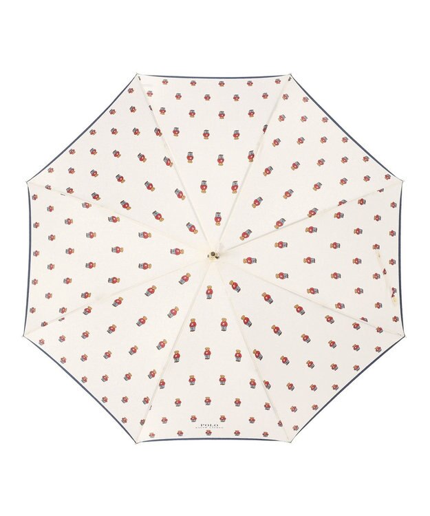 MOONBAT POLO RALPH LAUREN 長傘 FLAG BEAR ツイル オフホワイト