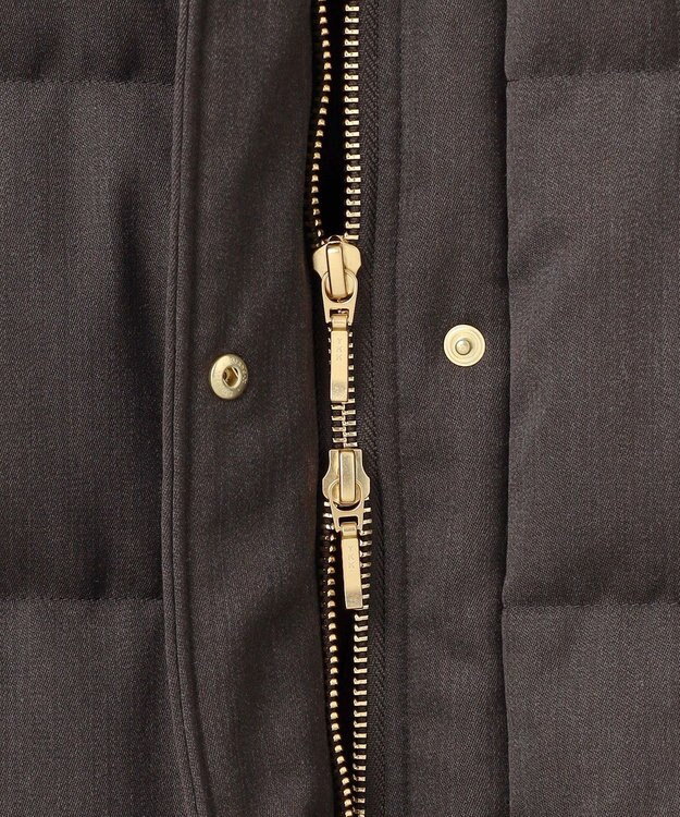 23区 S 【撥水加工】ブライトウール ロングダウンコート ブラウン系