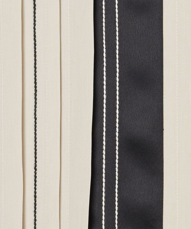 JOSEPH 【洗える】ポプリンカラーブロック　シャツドレス B&W Quail