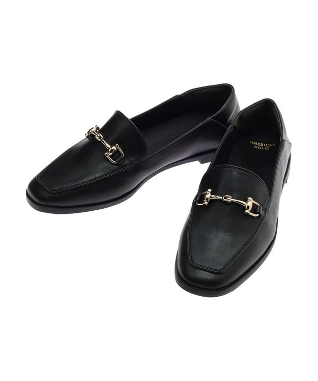 AMERICAN HOLIC ビットローファー Black