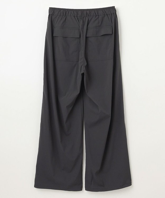 ANY 【ウエストゴム】撥水ナイロンベイカーパンツ スミクロ