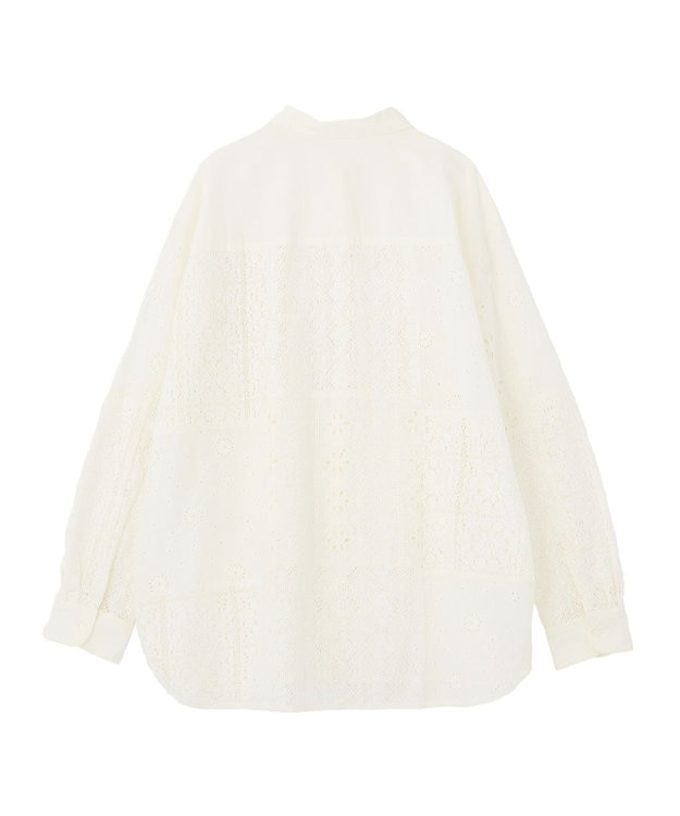 AMERICAN HOLIC レースパッチワークシャツ Off White