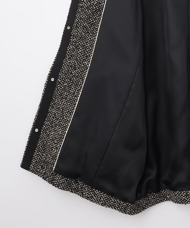 自由区 MANTECOツイード コクーンシルエットコート ベージュ系8