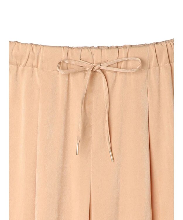 Green Parks つやサテンイージーパンツ Salmon Pink