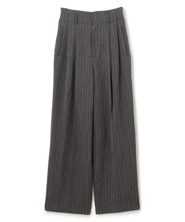 BEIGE， TURENNE / ワイドパンツ Gray×Camel line