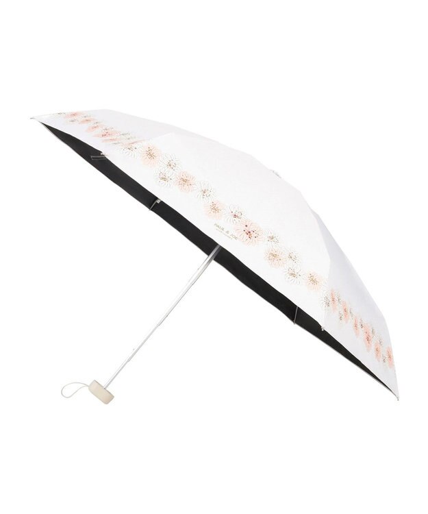 MOONBAT 【WEB限定】PAUL & JOE 晴雨兼用日傘 折りたたみ傘 クリザンテーム ／ 遮熱 遮光 UV オフホワイト