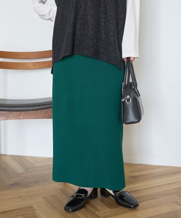 AMERICAN HOLIC バイパチ総針ニットタイトスカート Dark Green