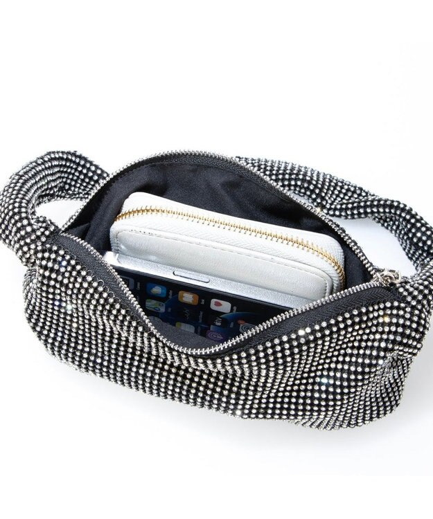 UNBILLION カシュカシュ cachecache / メタルメッシュミニバッグﾞ ブラック