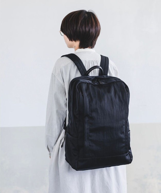 YUSHI RiVER - BACKPACK バックパック シワ加工 ブラック