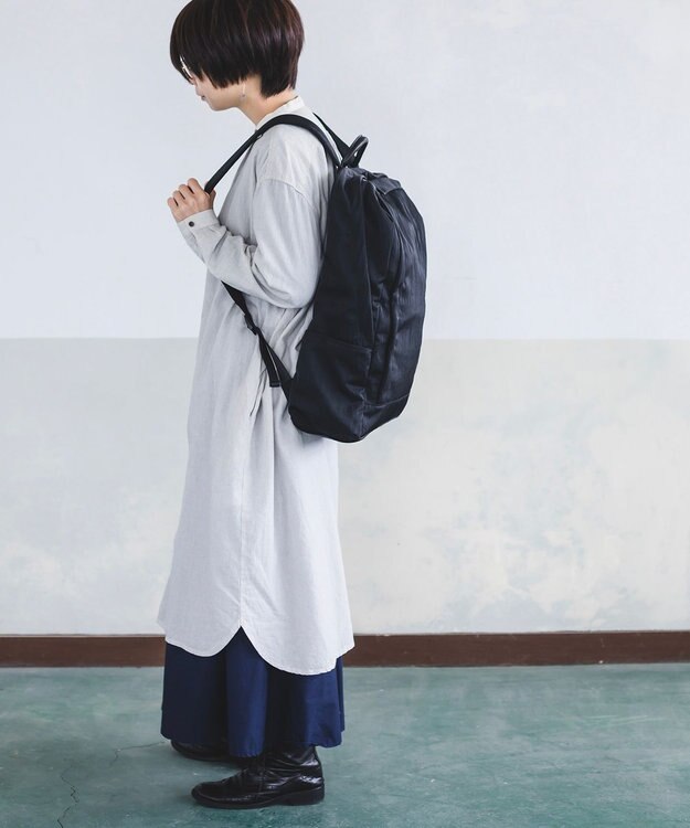 YUSHI RiVER - BACKPACK バックパック シワ加工 ブラック