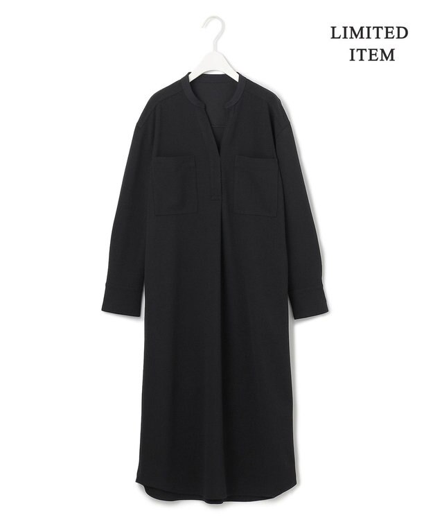 ICB 【WEB限定・洗える】アムンゼンジャージー ワンピース ブラック系