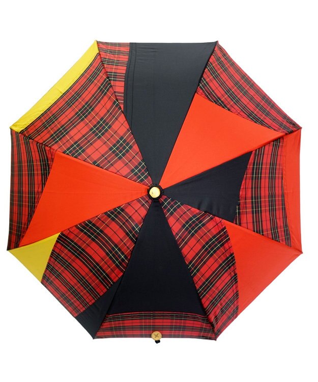 +RING 【限定/日本製】晴雨兼用傘（長ショート） RED-CHK SR428 赤