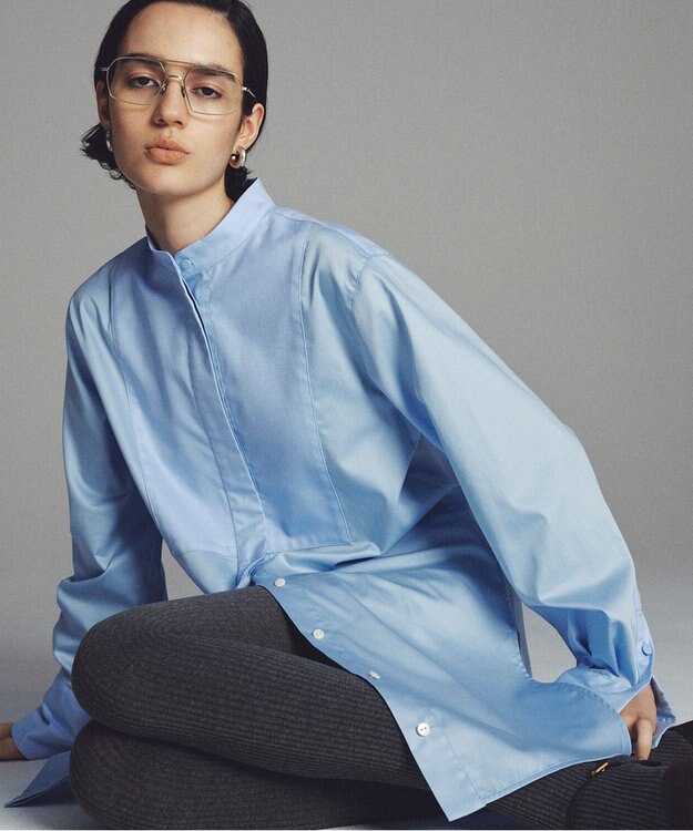 uncrave ブロードクロス ドレスシャツ サックス